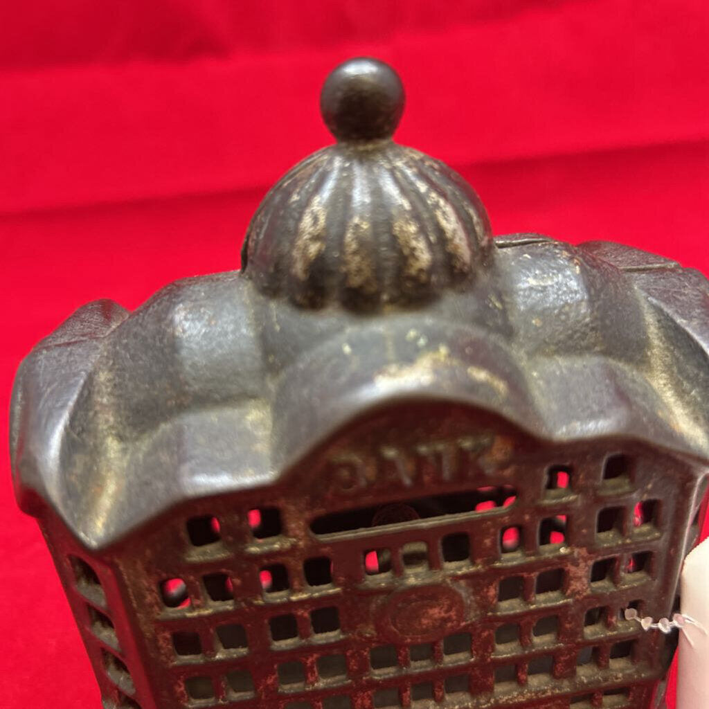 Vintage A.C.Williams Cast Iron Money Bank 1930s.