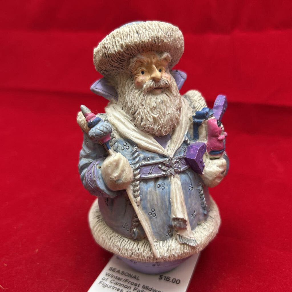 Winter/Frost Midwest of Cannon Falls Santa Figurines 1990s