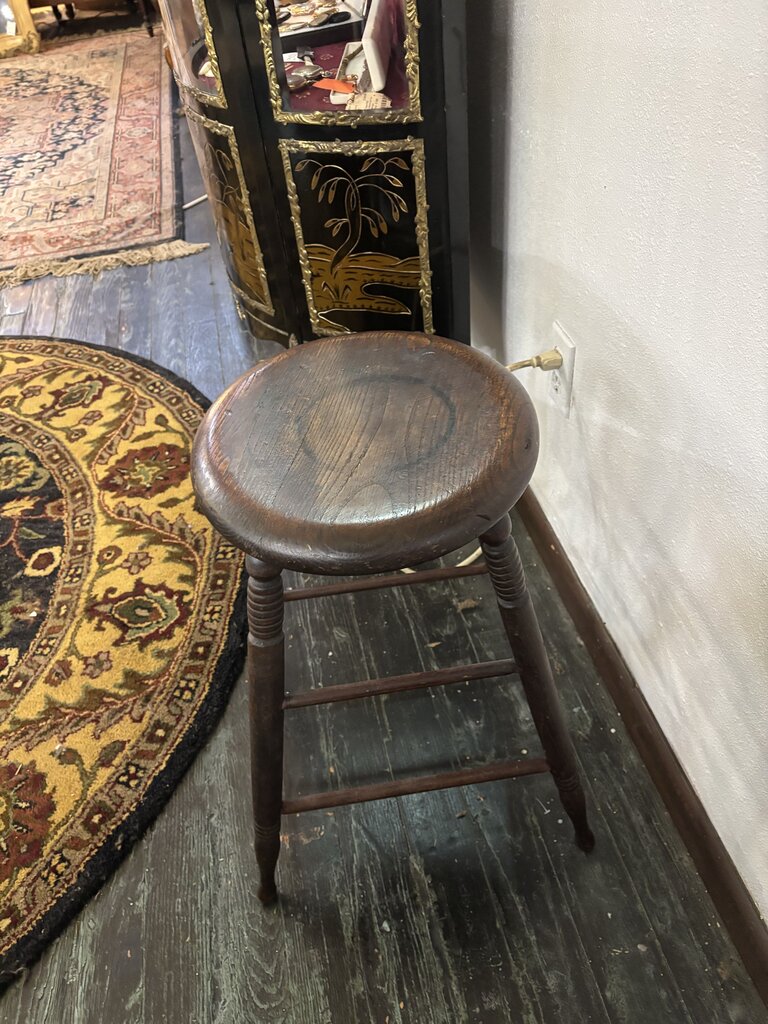 Late Victorian Shop Stool; Circa 1890-1910