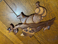 Intarsia wood Raccoon wall decor; Atr. to W.F. Foelach