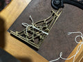 Pair of Victorian brass brackets