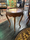 Walnut & Satinwood inlay Louis XV revival side table; circa 1920-40