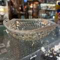Vtg Heart Shaped Hobnail Glass Dish 6.5''