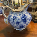 Antique Warwick Chine, Floral with Gold Rim. c.1893-1898. (chip in top rim/crack bottom)