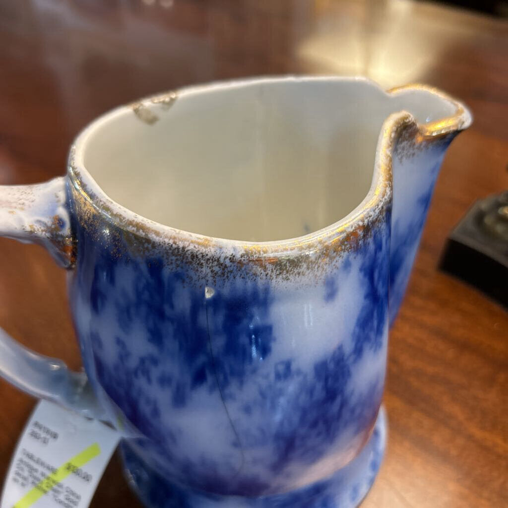 Antique Warwick China Co, "Daisy Chain" Gold detail, Pitcher. *Condition as is*