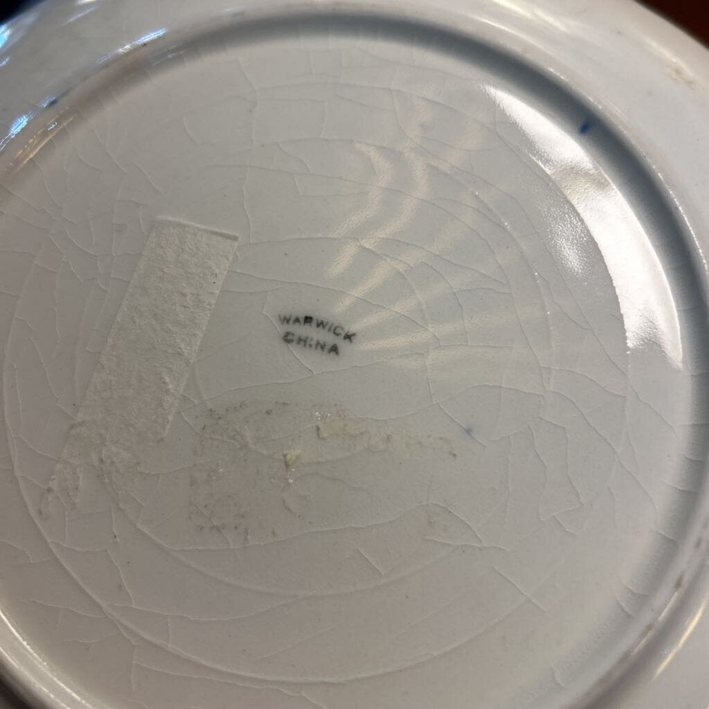 Warwick China Porcelain 8'' *Wild Rose* Pattern c.1890s