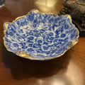 Antique Warwick China co, Porcelain Serving Bowl "wild rose" c.1890s 9''
