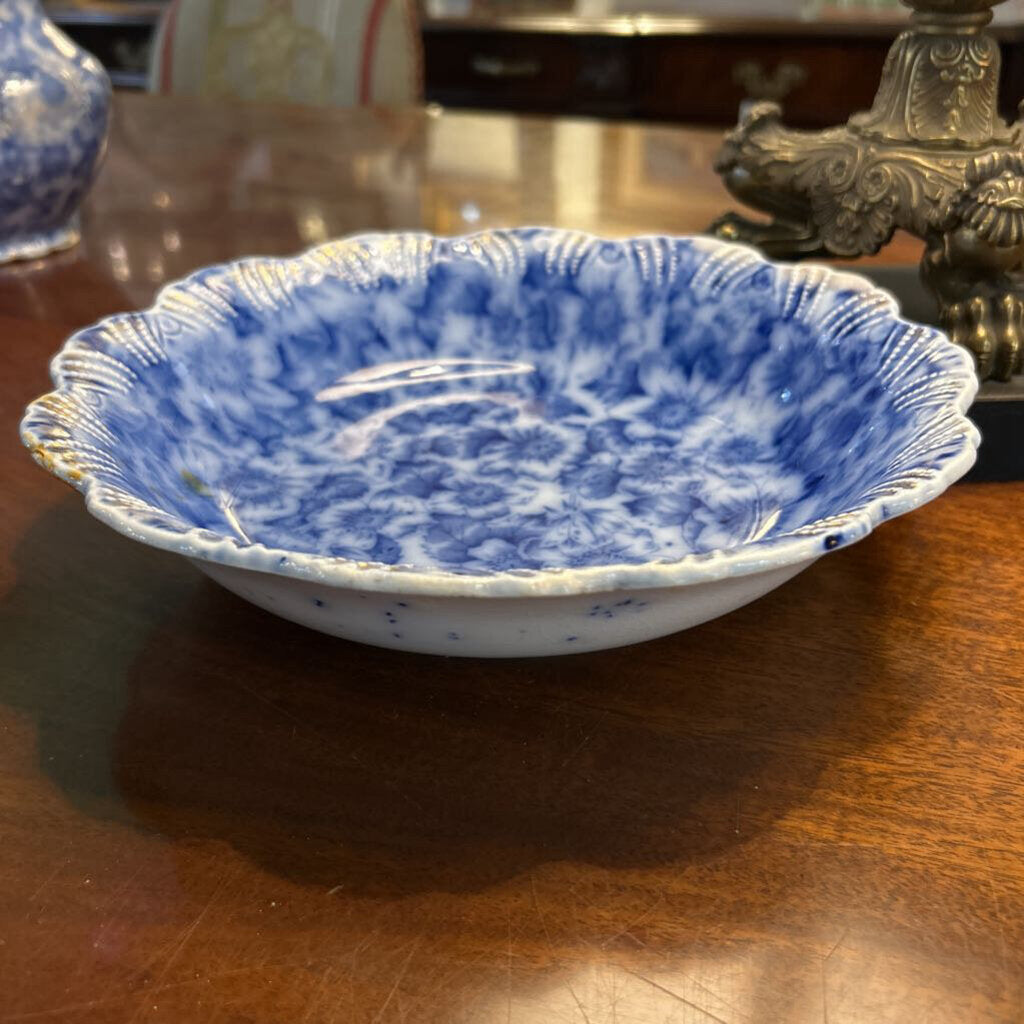 Antique Warwick China Co, Serving bowl 10'' Floral. c.1890s