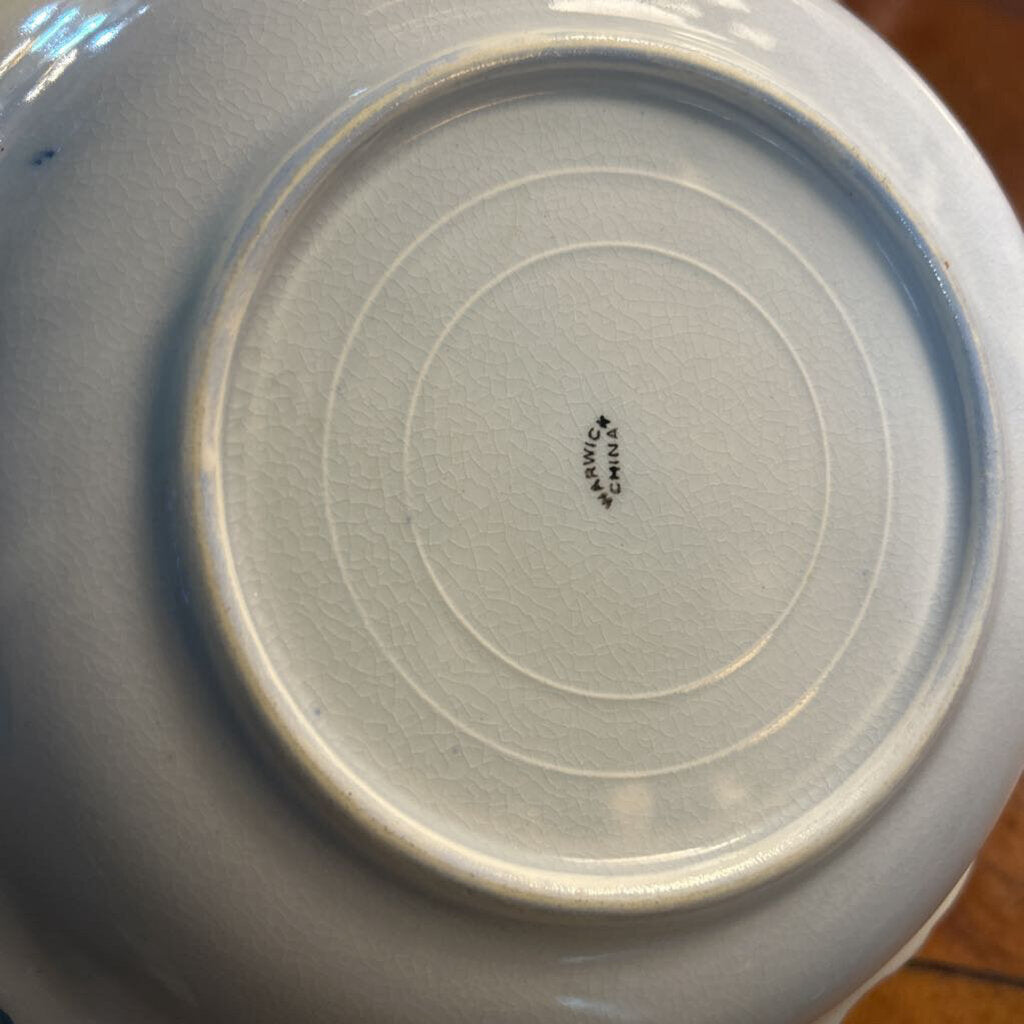 Antique Warwick China Co, 'cracked ice" c.1890s *as is* Serving Bowl 10''