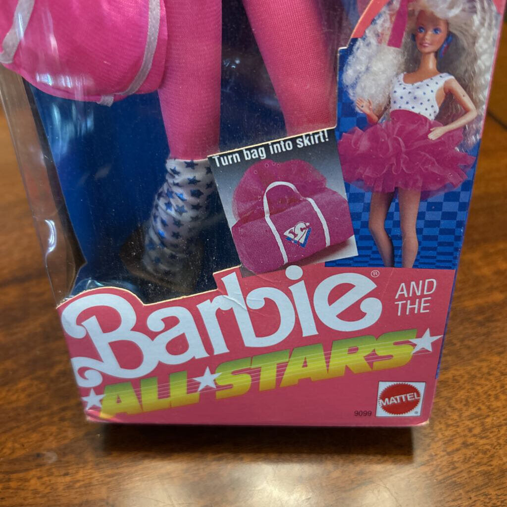 1989 Barbie Mattel *ALL STARS* Aerobic Workout (SEALED) Original box.