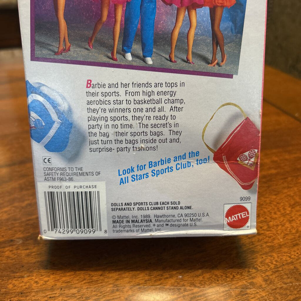 1989 Barbie Mattel *ALL STARS* Aerobic Workout (SEALED) Original box.