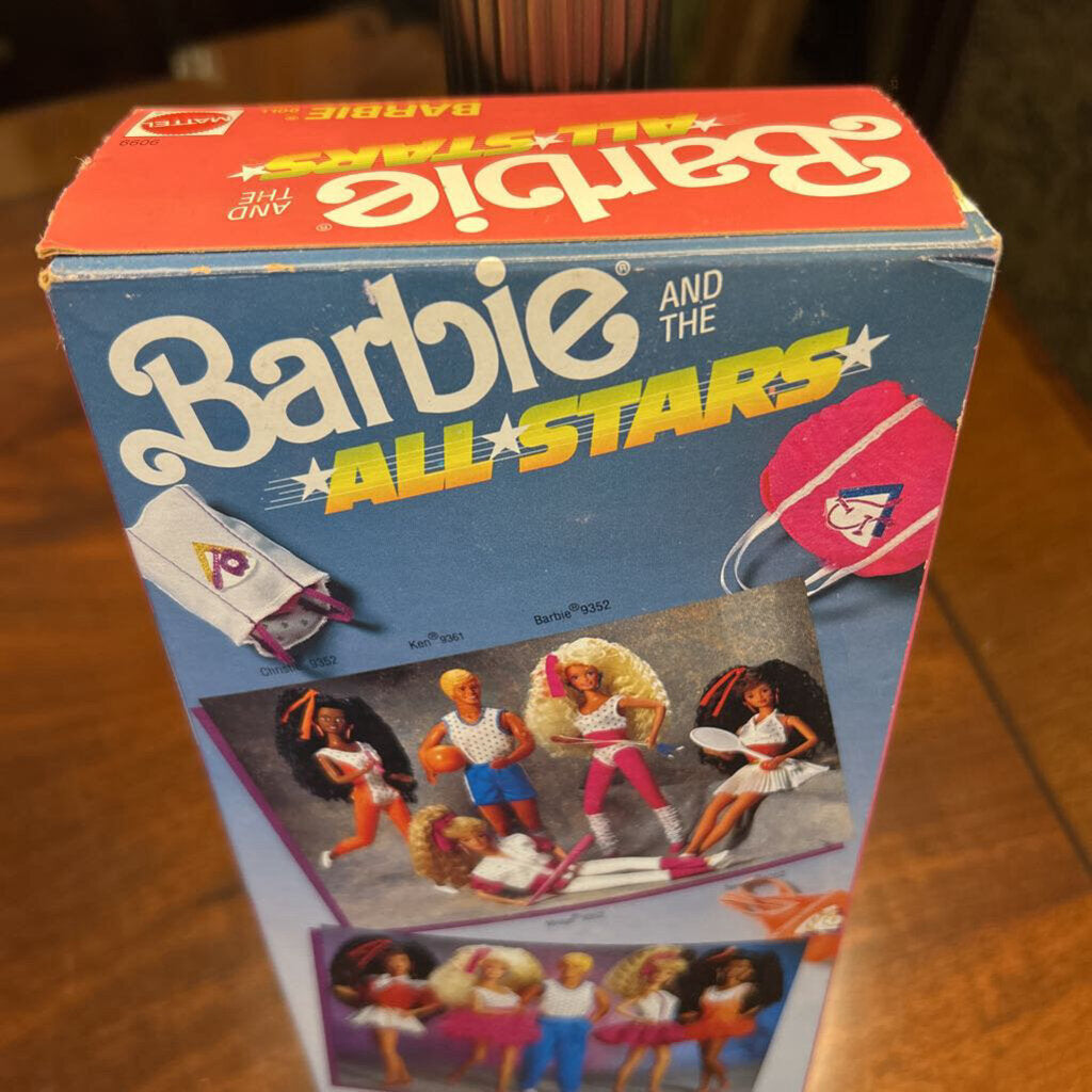 1989 Barbie Mattel *ALL STARS* Aerobic Workout (SEALED) Original box.