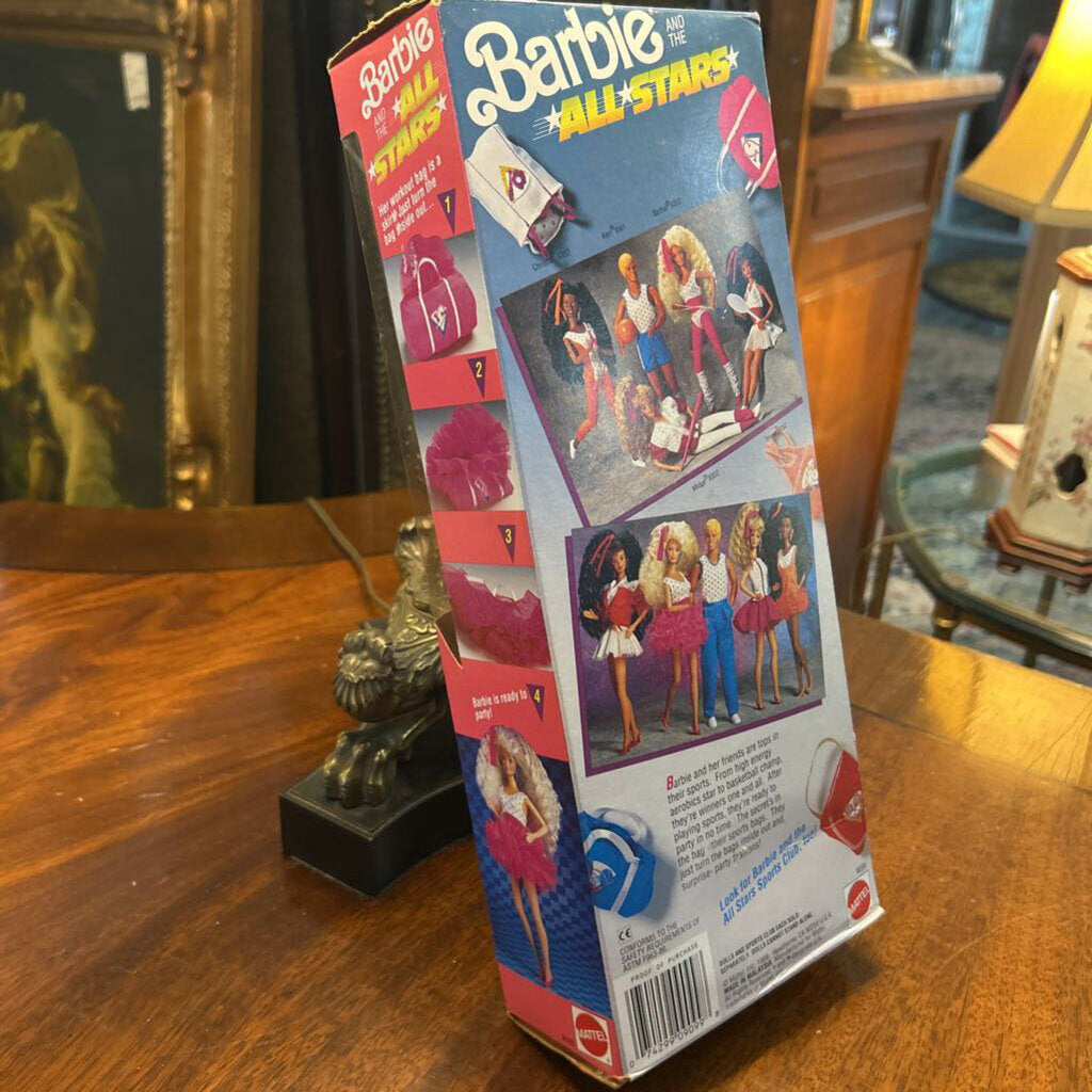 1989 Barbie Mattel *ALL STARS* Aerobic Workout (SEALED) Original box.