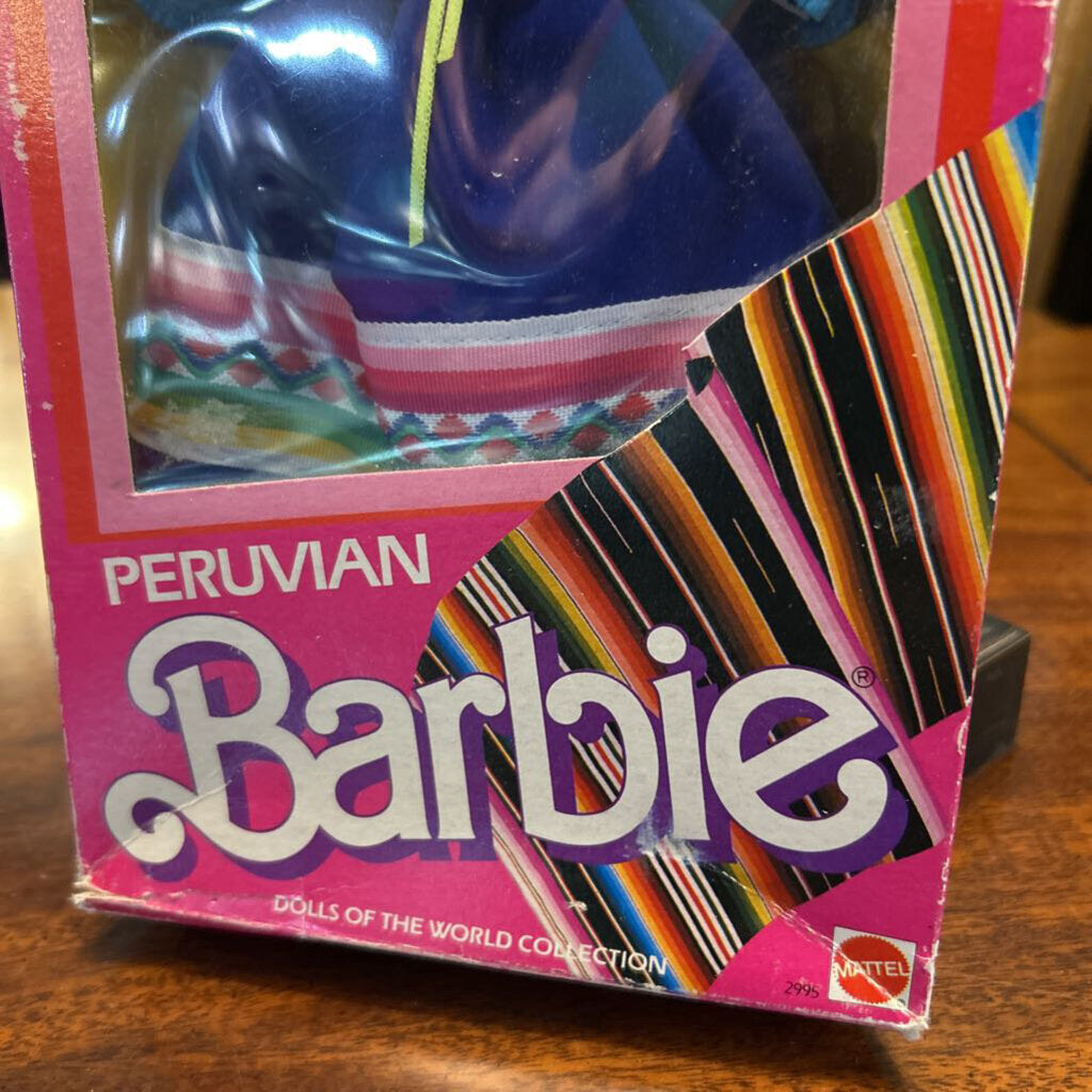 Peruvian Barbie, Mattel 1985 #2995 Original Box (sealed)