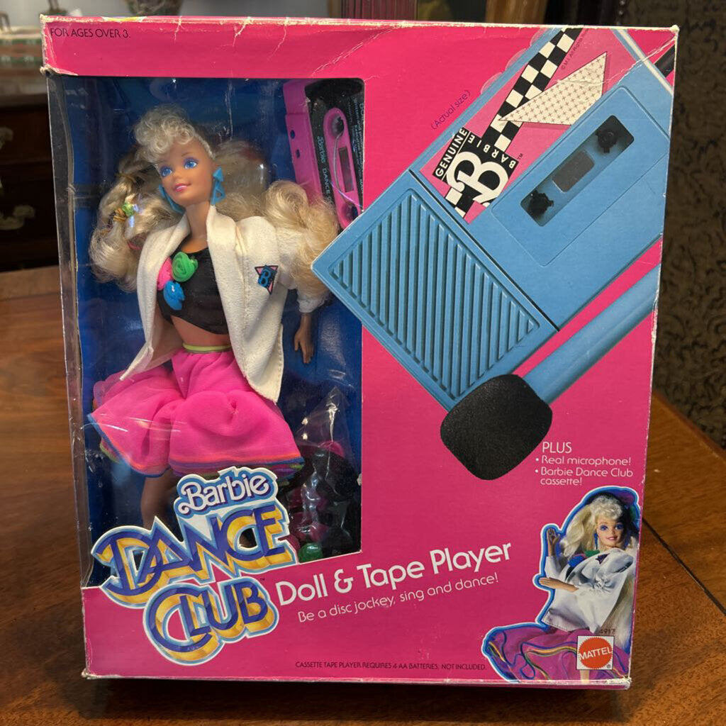 1989 Mattel Barbie Dance Club/Tape Cassette #4917 Original Box (sealed)