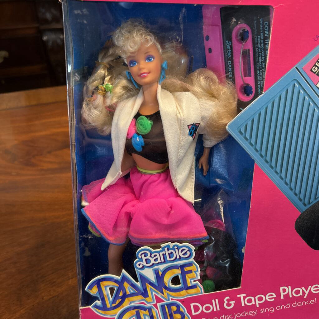 1989 Mattel Barbie Dance Club/Tape Cassette #4917 Original Box (sealed)