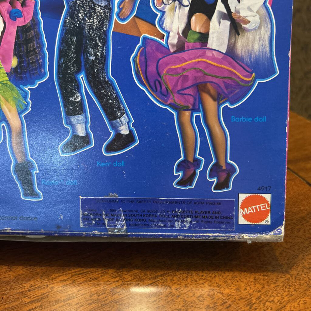 1989 Mattel Barbie Dance Club/Tape Cassette #4917 Original Box (sealed)