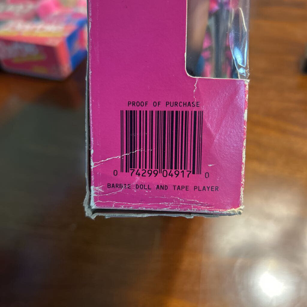 1989 Mattel Barbie Dance Club/Tape Cassette #4917 Original Box (sealed)