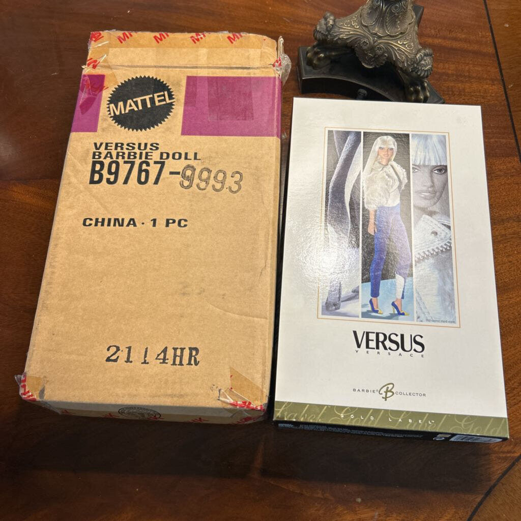 Mattel Versus Versace, Model BP767, Limited Edition Gold Label Collector Release, 2004. *NEVER PLAYED WITH* original shipping box