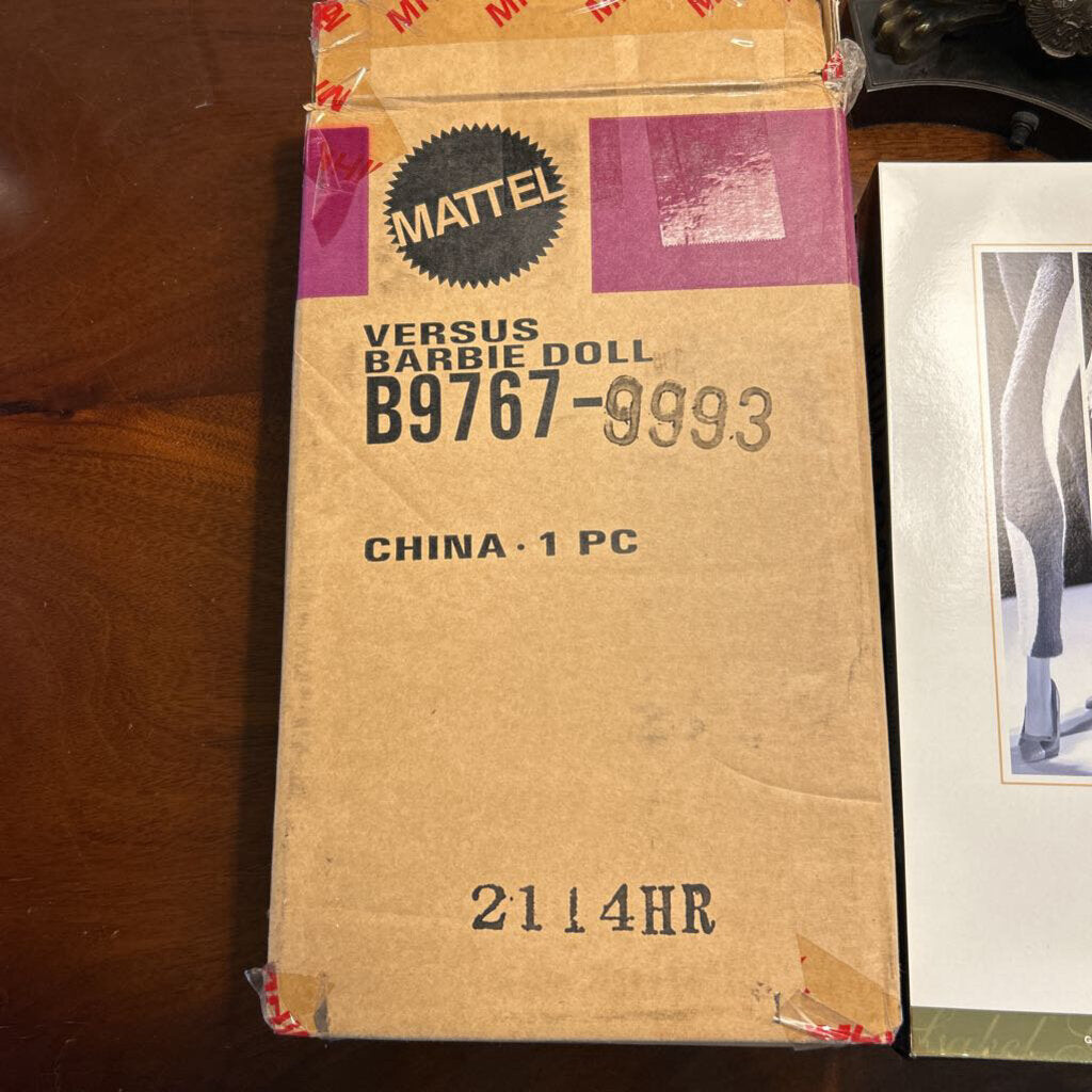 Mattel Versus Versace, Model BP767, Limited Edition Gold Label Collector Release, 2004. *NEVER PLAYED WITH* original shipping box
