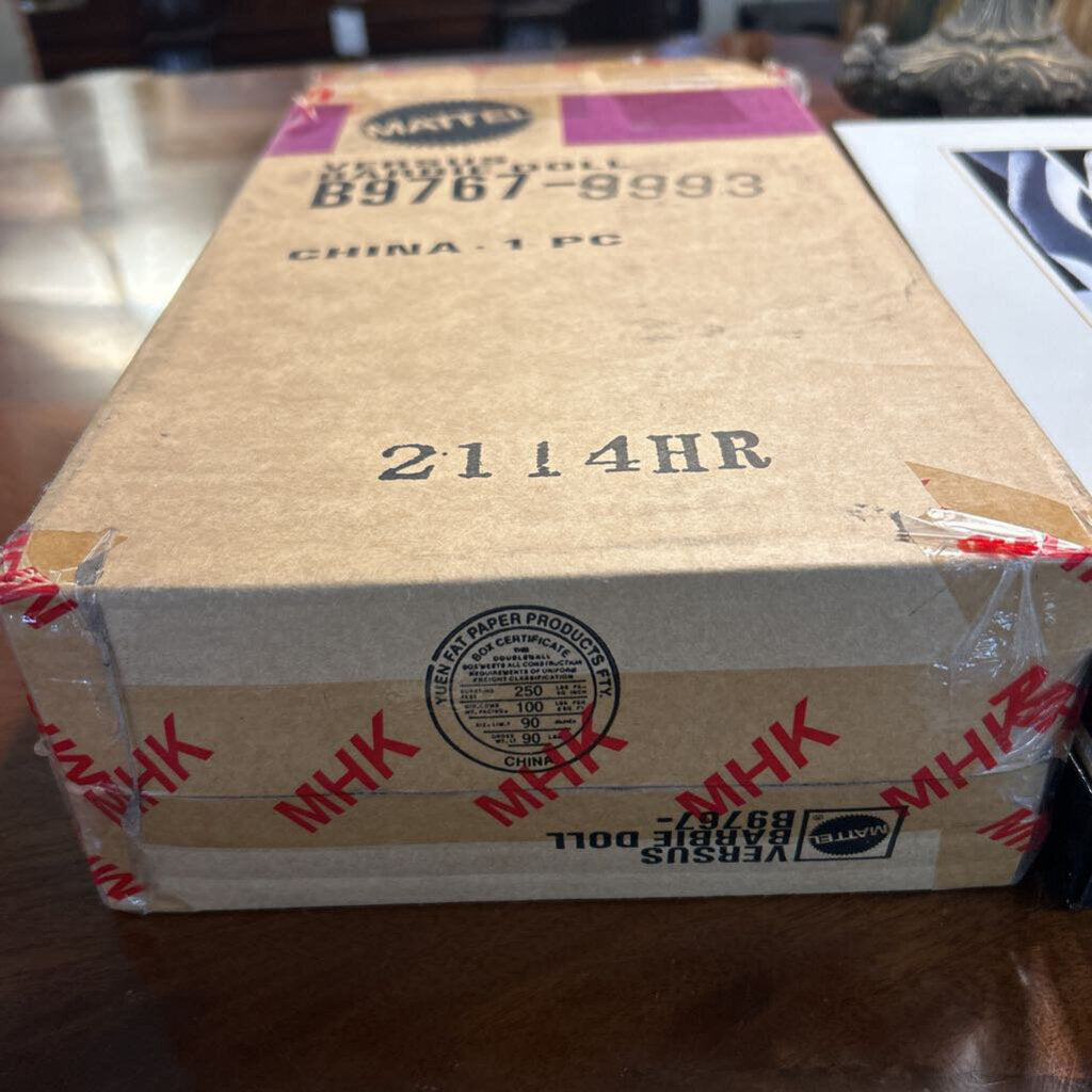 Mattel Versus Versace, Model BP767, Limited Edition Gold Label Collector Release, 2004. *NEVER PLAYED WITH* original shipping box