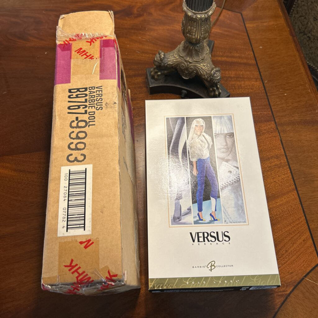 Mattel Versus Versace, Model BP767, Limited Edition Gold Label Collector Release, 2004. *NEVER PLAYED WITH* original shipping box