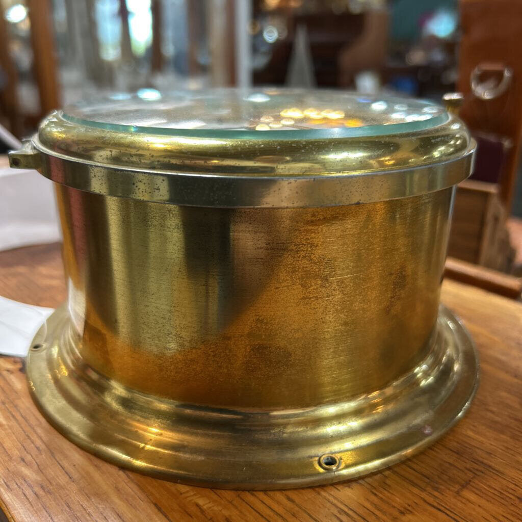 Brass Marine Bell Clock; Schatz Royal Mariner, Germany