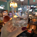 Vintage E&AB Neudenau hand engraved wildlife crystal Rocks/ Old Fashioned glasses; set of 6. Circa 1950-60
