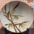 Vintage Japanese Mashiko-ware 12" folk pottery dish