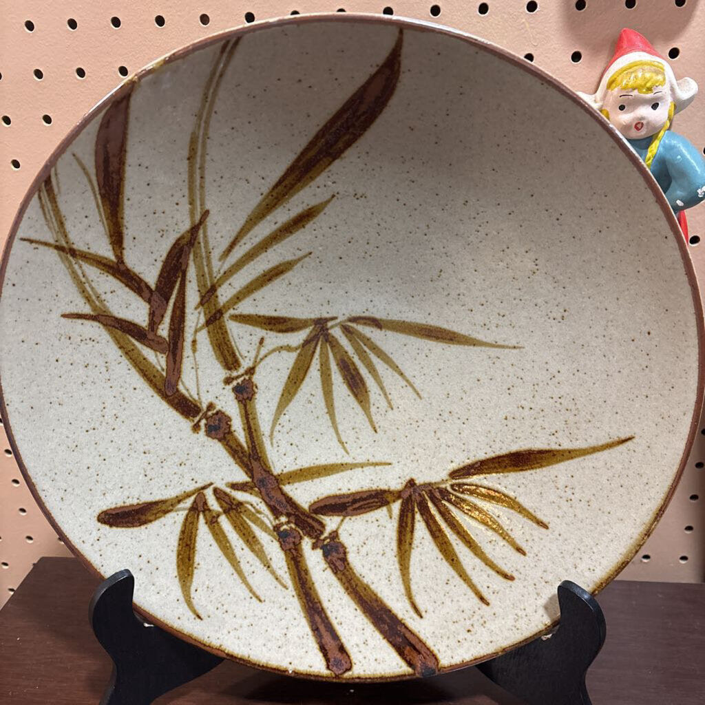 Vintage Japanese Mashiko-ware 12" folk pottery dish