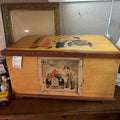 Mid century hand painted toy chest