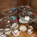 Murano glass berry dishes, set of 4; circa 1950-60