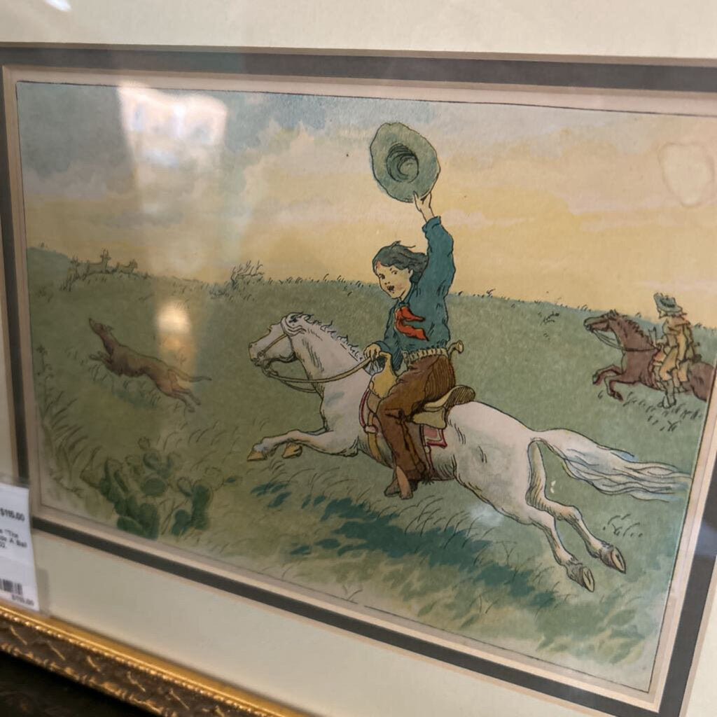 Edith Somerville "The Yalla Pony Made A Ball of Himself" 1902.