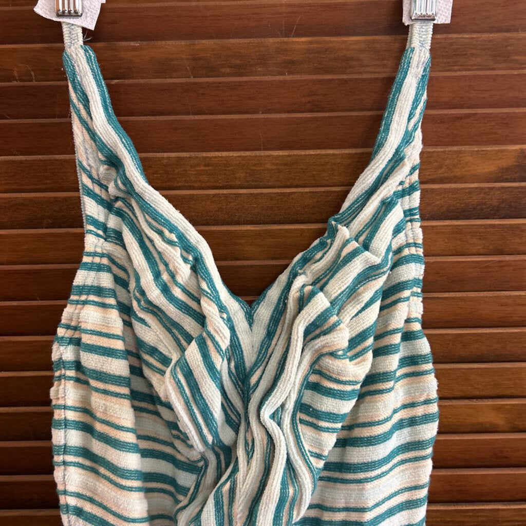 Striped Chevron 1-Piece Swimsuit c.1950s