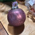 Purple crackle mercury glass ball orniment