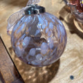 Pink optic glass confetti orniment