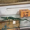 Handcrafted metal alligator sculpture; signed Jim Fragolig , 2004
