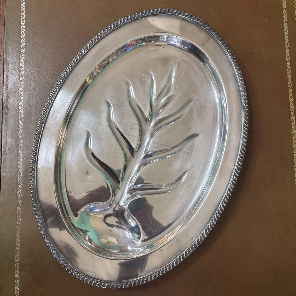 WM Rogers "Avon" pattern silverplate 18" meat platter