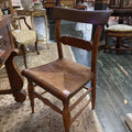 French Provincial rush seat side chair