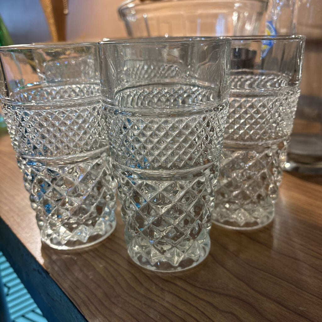 Anchor Hocking "Wexford" Glasses; circa 1960-70; set of 6