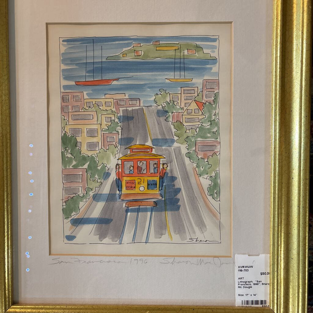 Lithograph; "San Francisco, 1996"; Sharon Mc Dougle