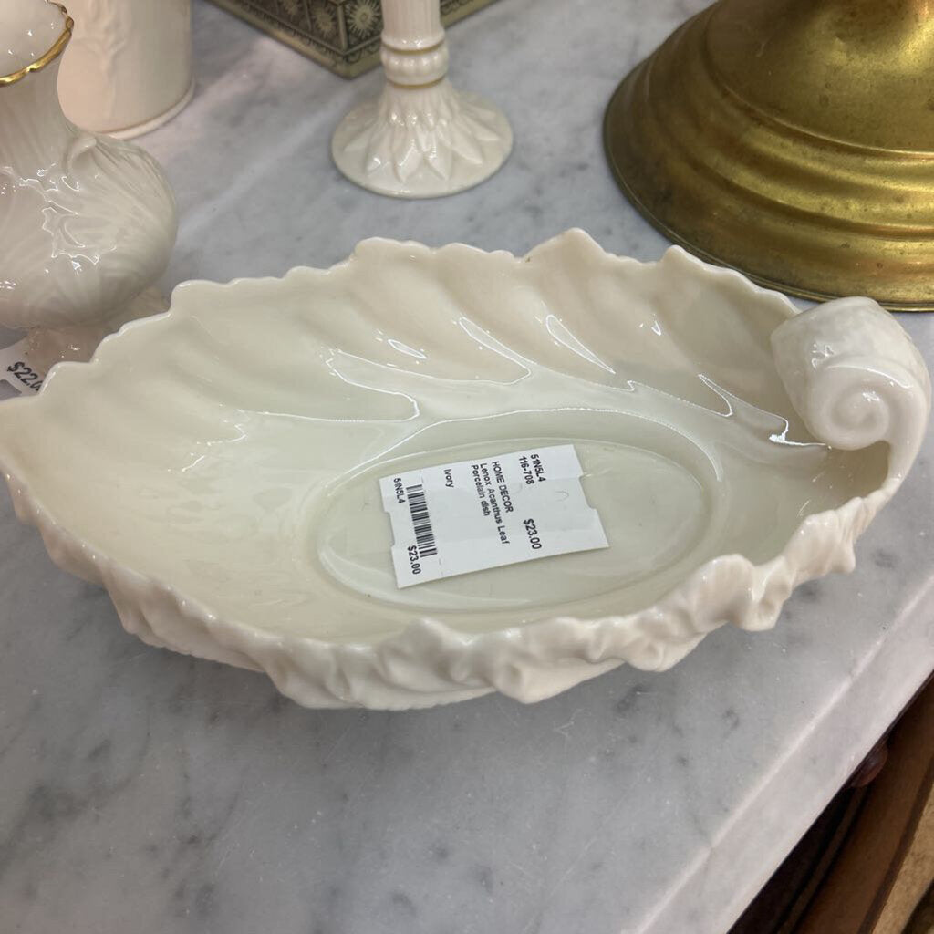 Lenox Acanthus Leaf Porcelain dish