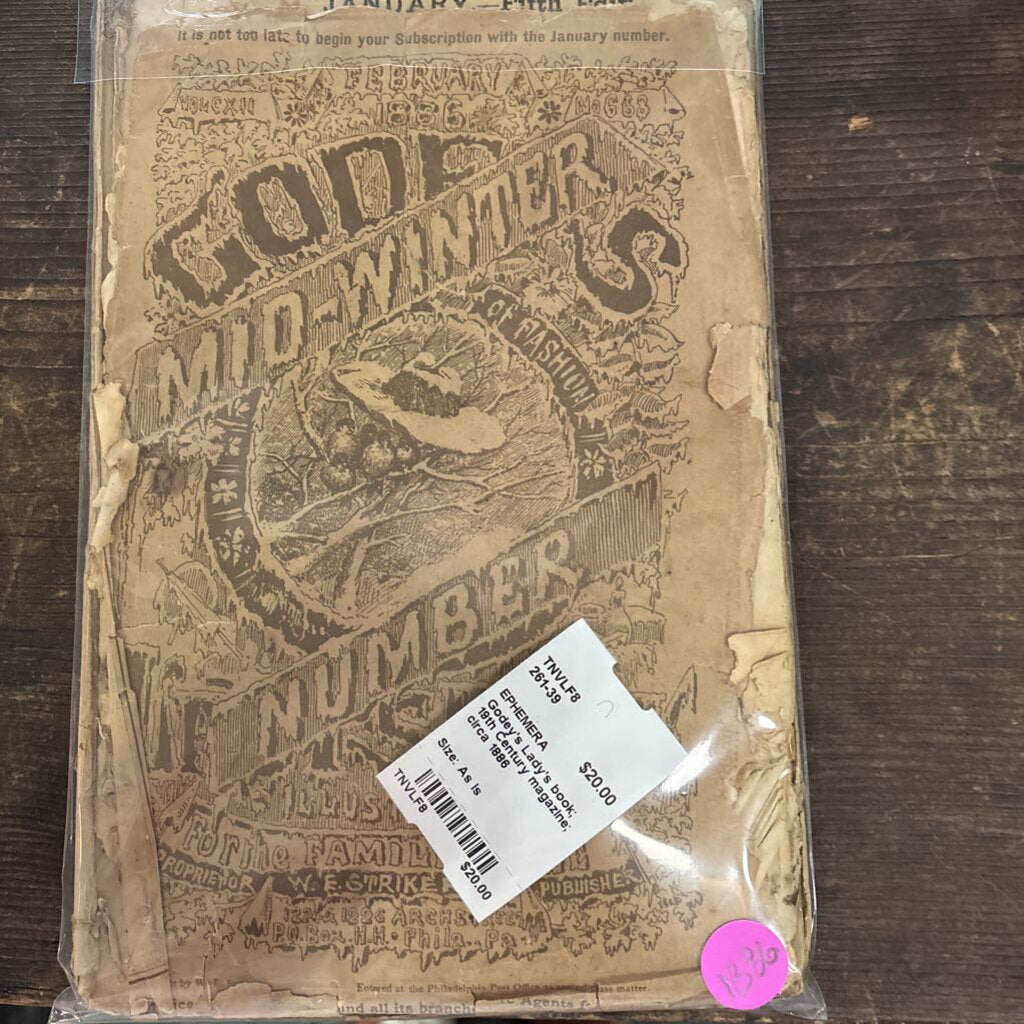 Godey's Lady's book; 19th Century magazine; circa 1886