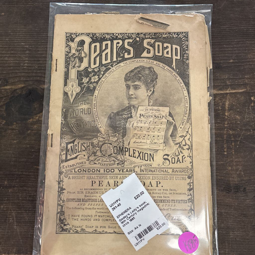 Godey's Lady's book; 19th Century magazine; circa 1885