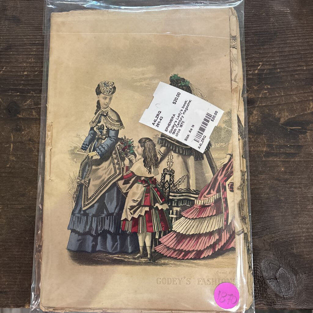 Godey's Lady's book; 19th Century magazine; circa 1870