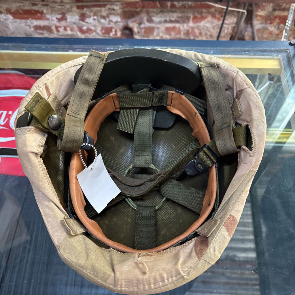 U.S. Military issue Kevlar PASGT Helmet w/ DCU cover