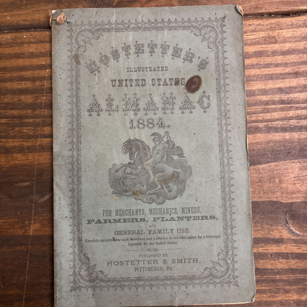 Hostetter's Illustrated U.S. Almanack - Quincy, Fl advertising