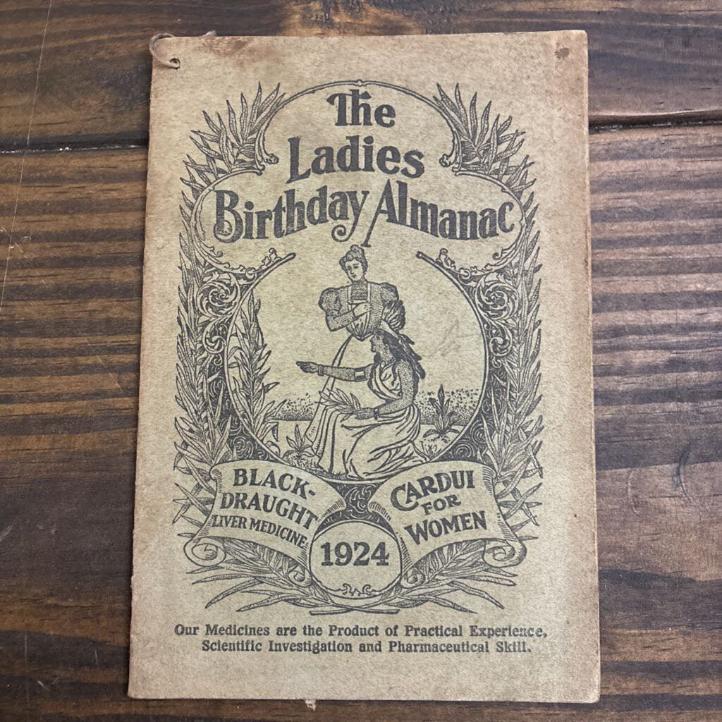 The Ladies' Birthday Almanac- Cardui & Black-Draught- Bainbridge, GA advertising