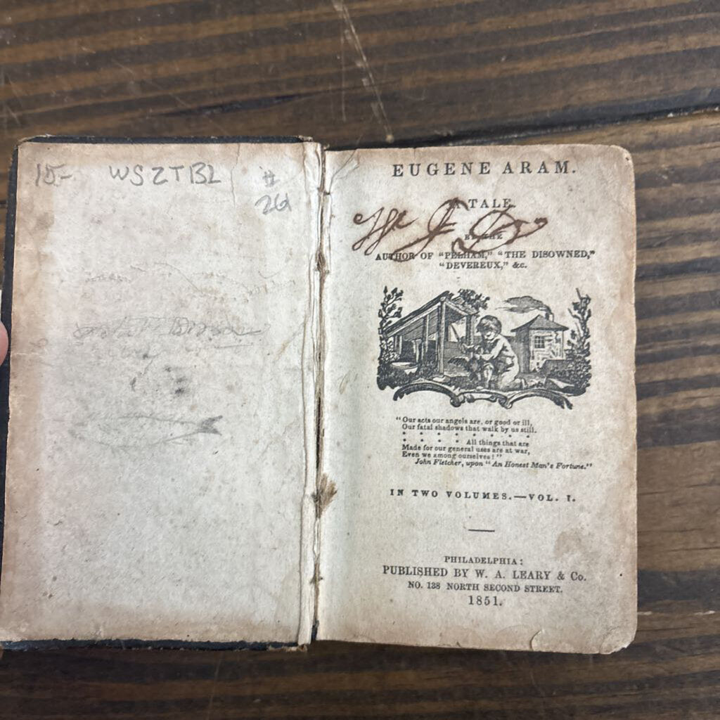 Eugene Aram: A Tale - Edward Bulwer-Lytton; circa 1851