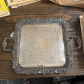Sheffield plate Handled Serving Tray